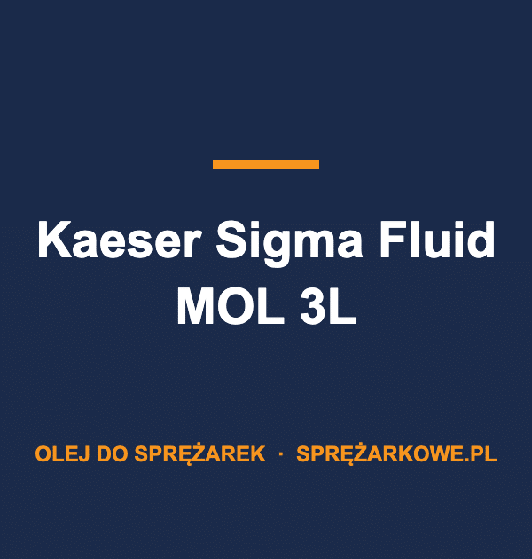 Olej Kaeser Sigma Fluid MOL 3L — oryginalny olej do sprężarek Kaeser