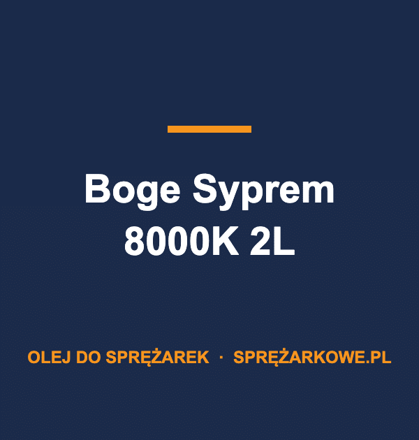 Olej Boge Syprem 8000K 2L — oryginalny olej syntetyczny Boge