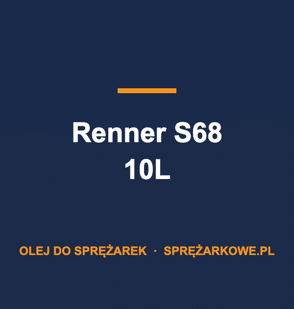 Olej Renner S68 10L — oryginalny olej do sprężarek Renner